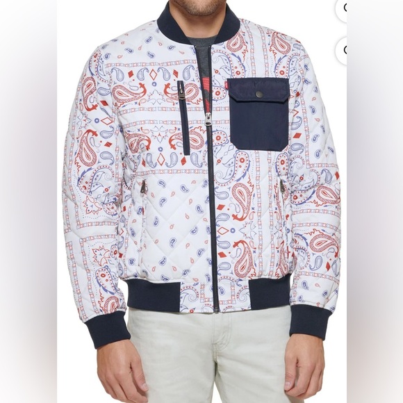 Levi’s Bandana Quilted Bomber Jacket